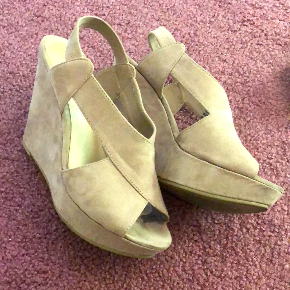 Cathy Jean Suede Platform Heels